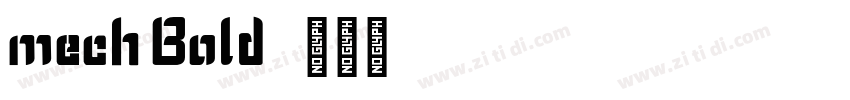 mech Bold字体转换